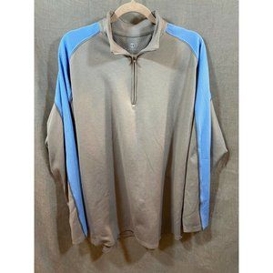 Holloway Shirt Adult Extra Large Gray Blue 1/4 Zip Sweatshirt Mens.‎